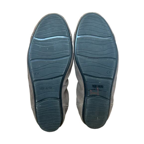 Vionic Womens Size 7 Prim Natalia Suede Flats Dark Taupe Brown Slip On - Picture 6 of 11